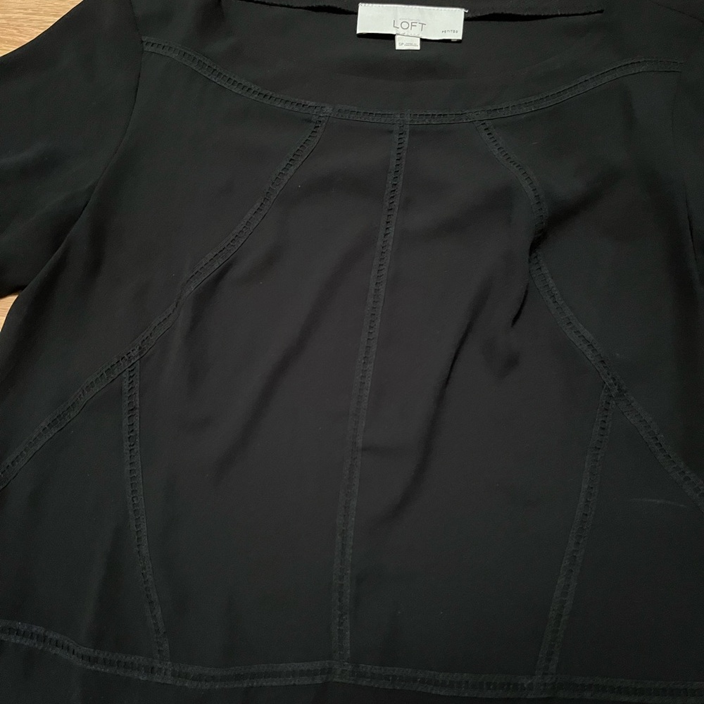 Black Loft Long Sleeve Blouse
